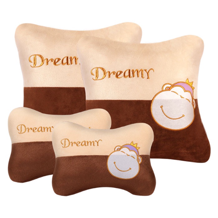 Gối tựa đầu ô tô gối tựa lưng ô tô trang trí xe hơi cao cấp hình Doraemon hoạt hình dễ thương TOO-STORE