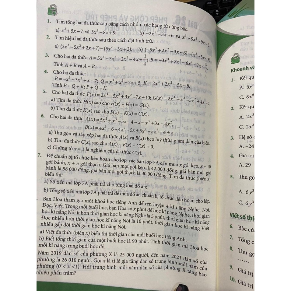 Sách - Bài tập toán cơ bản và nâng cao 7 tập hai