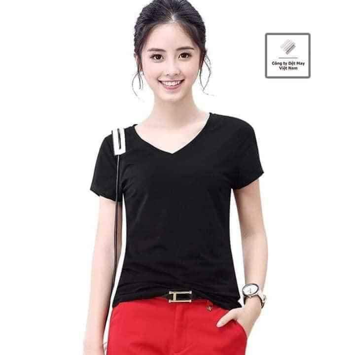 Áo phông nữ Áo Thun Nữ GAP Cổ Tim Siêu Đẹp Hàng Việt Nam Chất Lượng Cao Nhiều Màu Nữ Tính ^