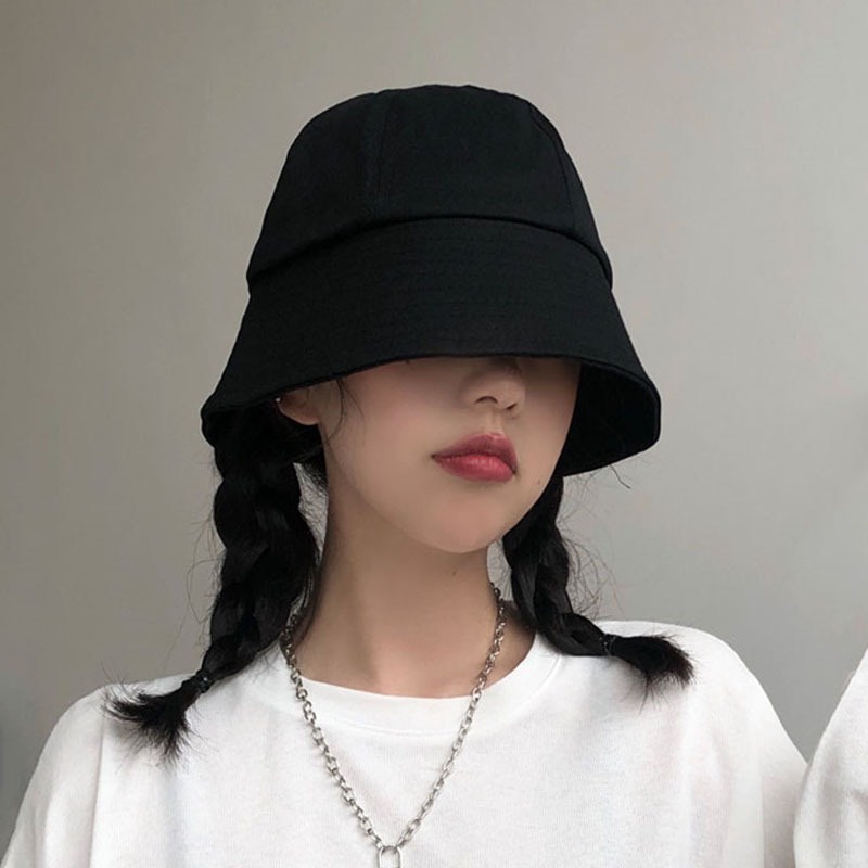 Mũ bucket nón vành cụp trơn nhiều màu phong cách Ulzzang Unisex