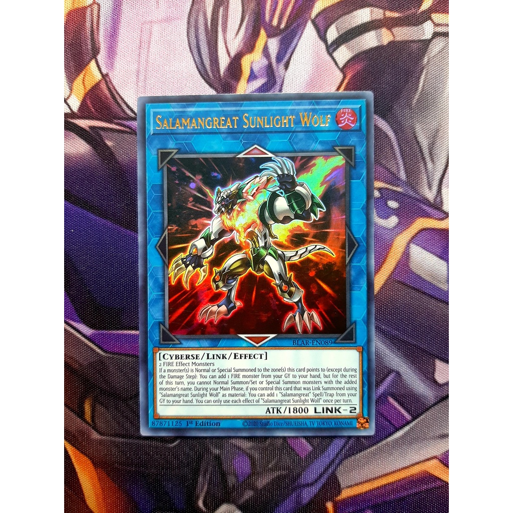 [ ĐỖ LẠC SHOP ]  THẺ BÀI YUGIOH LINK - Salamangreat Sunlight Wolf- ultra