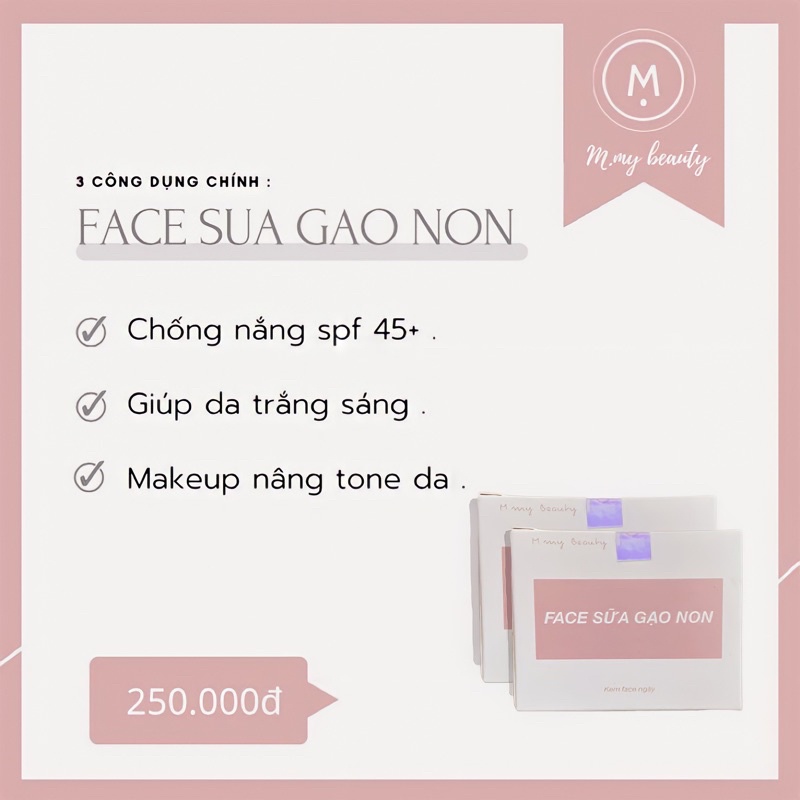 Face sữa gạo non M.my Beauty