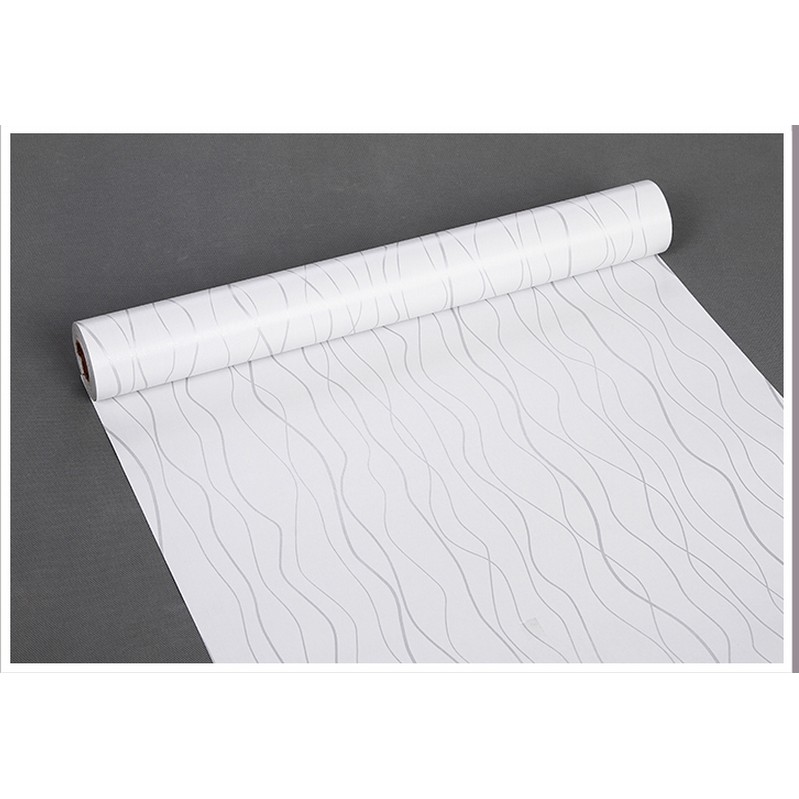 Decal giấy dán tường vân trắng