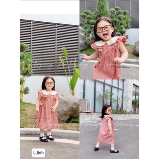 Váy kẻ thô bé gái