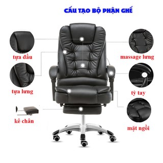 (HOT) Ghế xoay văn phòng, gaming mátxa (sẵn hàng ) bản size to