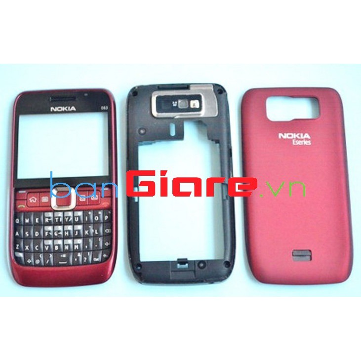 VỎ NOKIA E71 MÀU ĐỎ