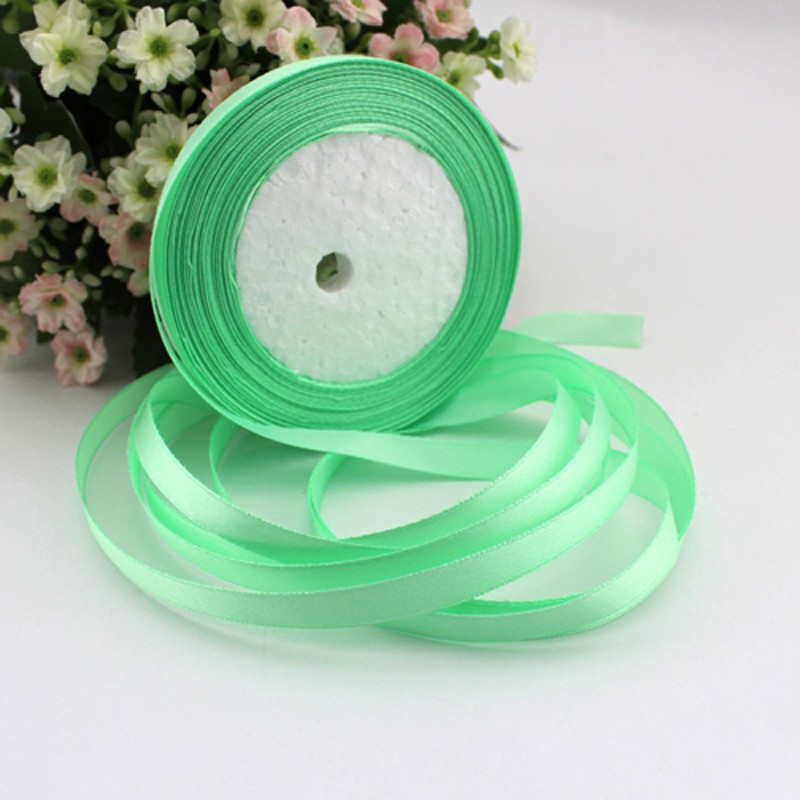 Cuộn dây ruy băng trang trí gói quà giáng sinh DIY bằng chất liệu satin