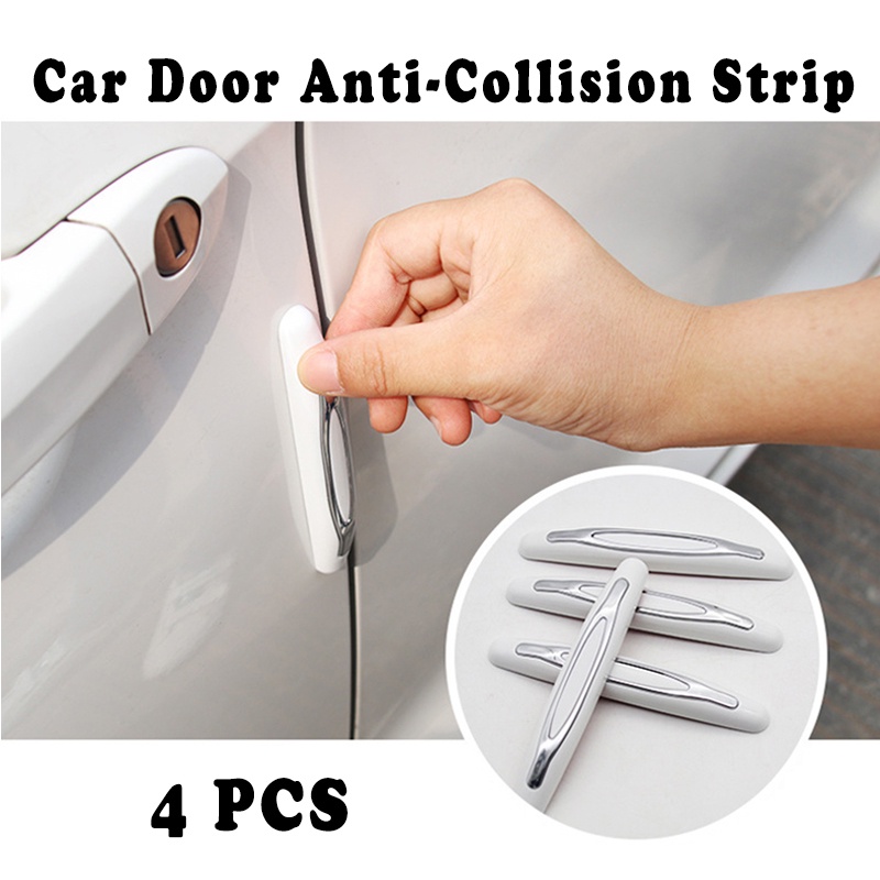 4 cái Dải chống va chạm Cửa xe Bảo vệ Cửa Bảo vệ Bên Cửa Dán Bảo vệ Cửa Cao su Bảo vệ Cạnh Bảo vệ Phụ kiện Xe