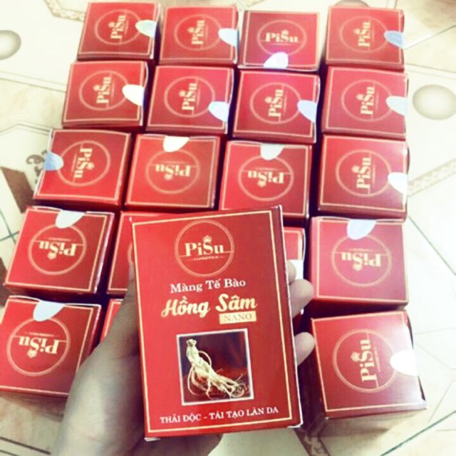 Mặt nạ màng tế bào Hồng Sâm Pisu