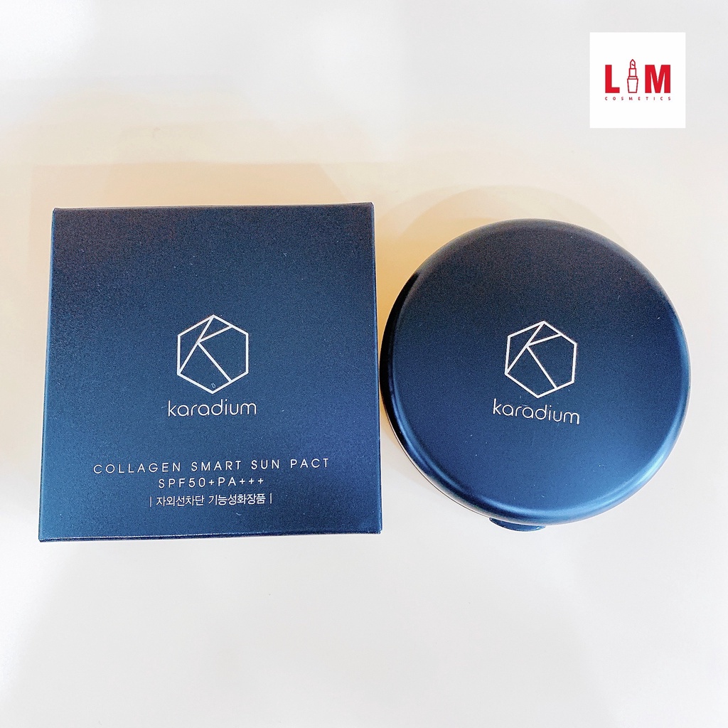 Phấn phủ nén siêu mịn Karadium Collagen Smart Sun Pact Spf50+ PA+++ [Chính Hãng]