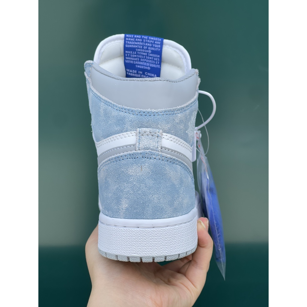 Giày Thể Thao Jordan Hyper Royal, Giày Nam Nữ Cổ Cao JD 1 Xanh Loang Full Box Bill NEW HOT 2022