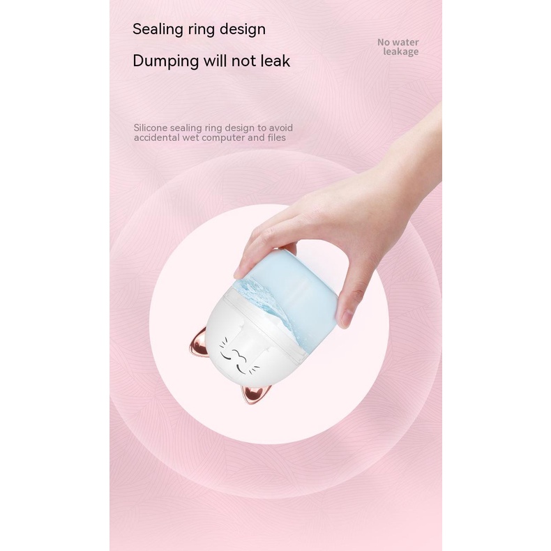 Hàng Mới Về Mới Máy Tạo Độ Ẩm Không Khí Hình Mèo / Hổ Nhiều Màu Dễ Thương 2022