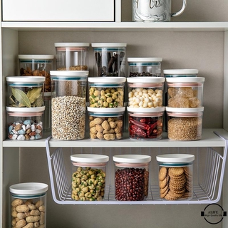 ALIFE Stackable Kitchen Food Storage Can Sealed Box Plastic Bottle Spice Jar