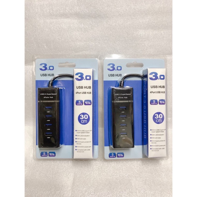Bộ Chia USB Từ 1 Thành 4 Cổng Usb Tốc Độ 3.0
