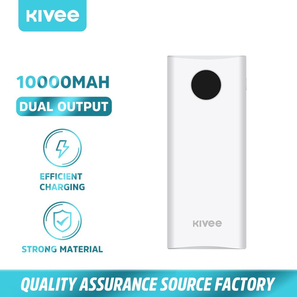 [Mã 154ELSALE2 giảm 7% đơn 300K] Kivee PT80XP Sạc Dự Phòng 10000mAh Màn Hình Led Micro-USB/Type-C