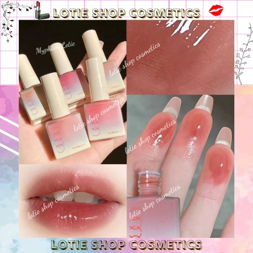 Son Kem Bóng Daimanpu dưỡng ẩm căng mọng môi Small Ice Cubes Jelly Lip Glaze Chính Hãng