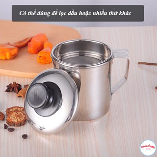 Ca Lọc Cặn Dầu Chiên Thừa Bằng INOX 304 Không Gỉ Cao Cấp - 00846