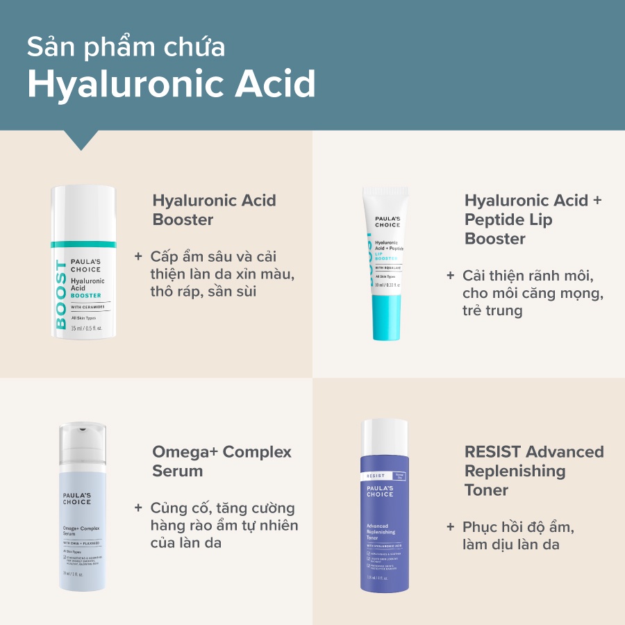 [PAULA'S CHOICE] Tinh Chất Tăng Cường Phục Hồi Cấp Ẩm Sâu Và Căng Bóng Cho Làn Da Hyaluronic Acid Booster 15ml (Mã 7860)