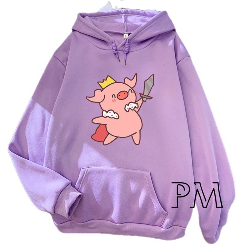 Áo hoodie lợn vương miện PM13
