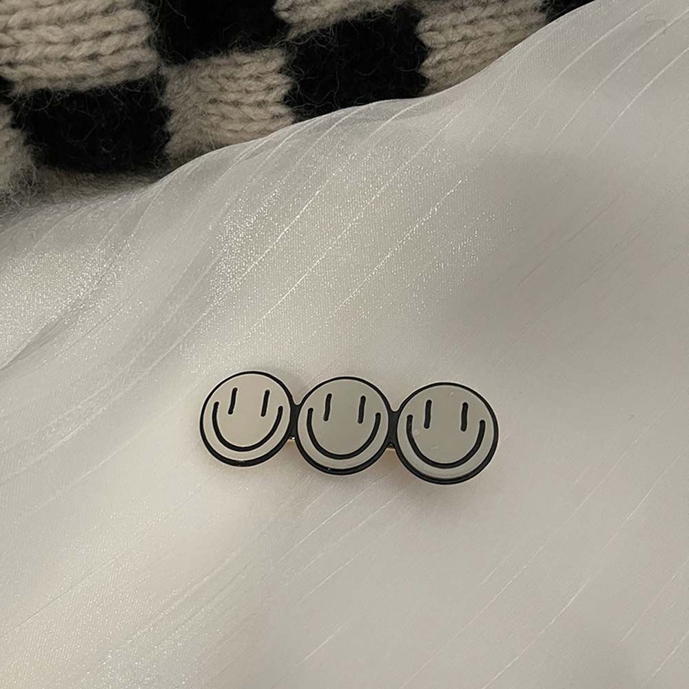 Kẹp tóc mỏ vịt thiết kế hình mặt cười tùy chọn thời trang Hàn Quốc nữ tính