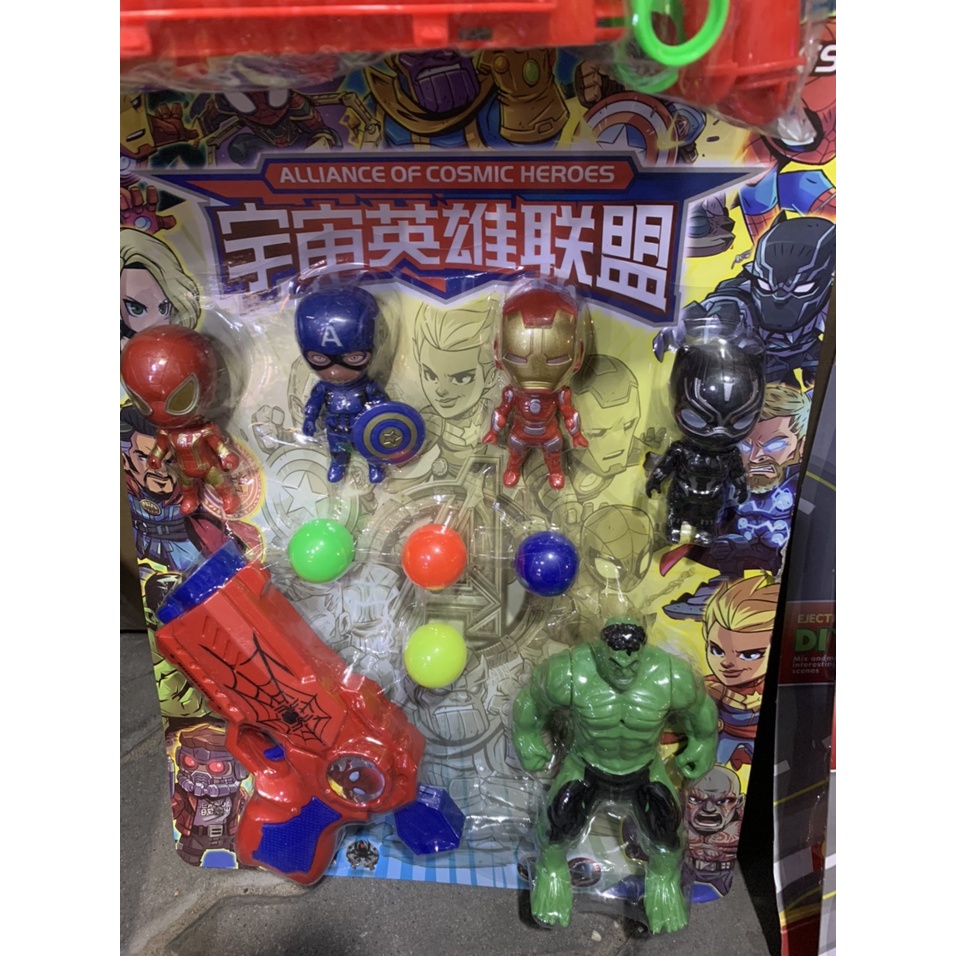 Bộ hộp vỉ đồ chơi Marvel