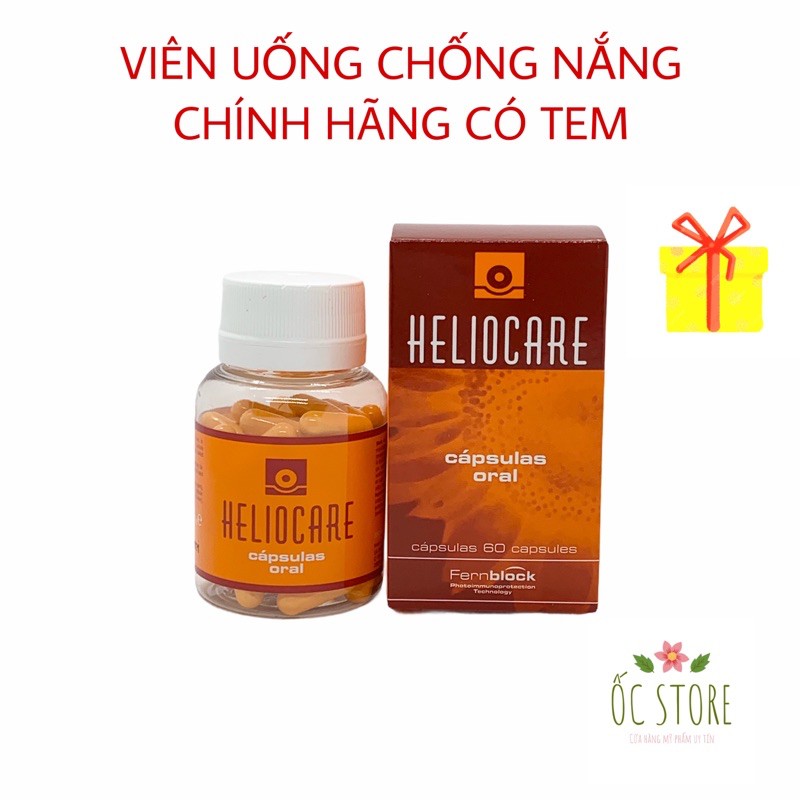 Viên uống chống nắng Heliocare 🌸Chính Hãng🌸 Heliocare Oral 60 viên