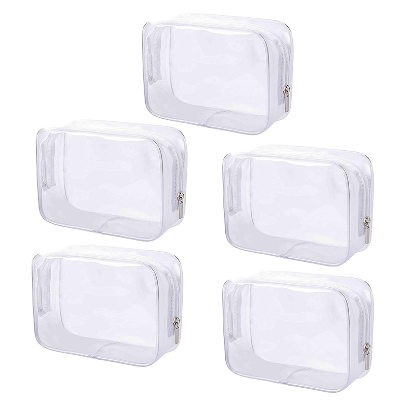 Túi Đựng Mỹ Phẩm Bằng Nhựa Pvc Trong Suốt Khóa Kéo Tiện Dụng