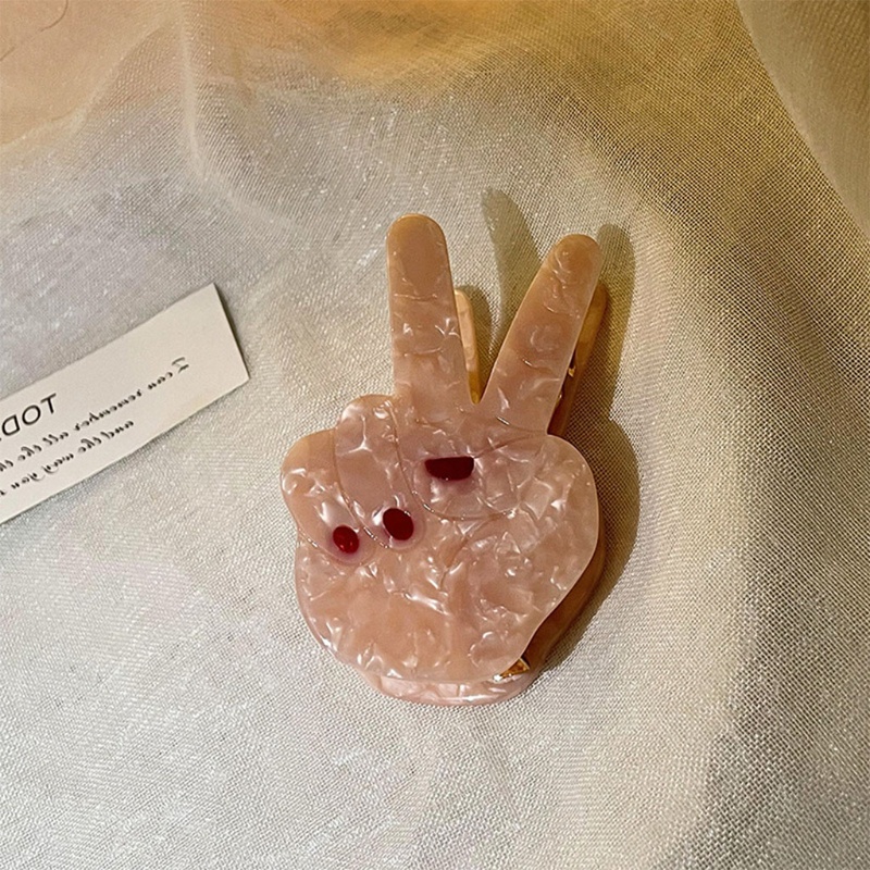 Kẹp Tóc Chống Trượt Hình Cử Chỉ Dễ Thương Cho Nữ