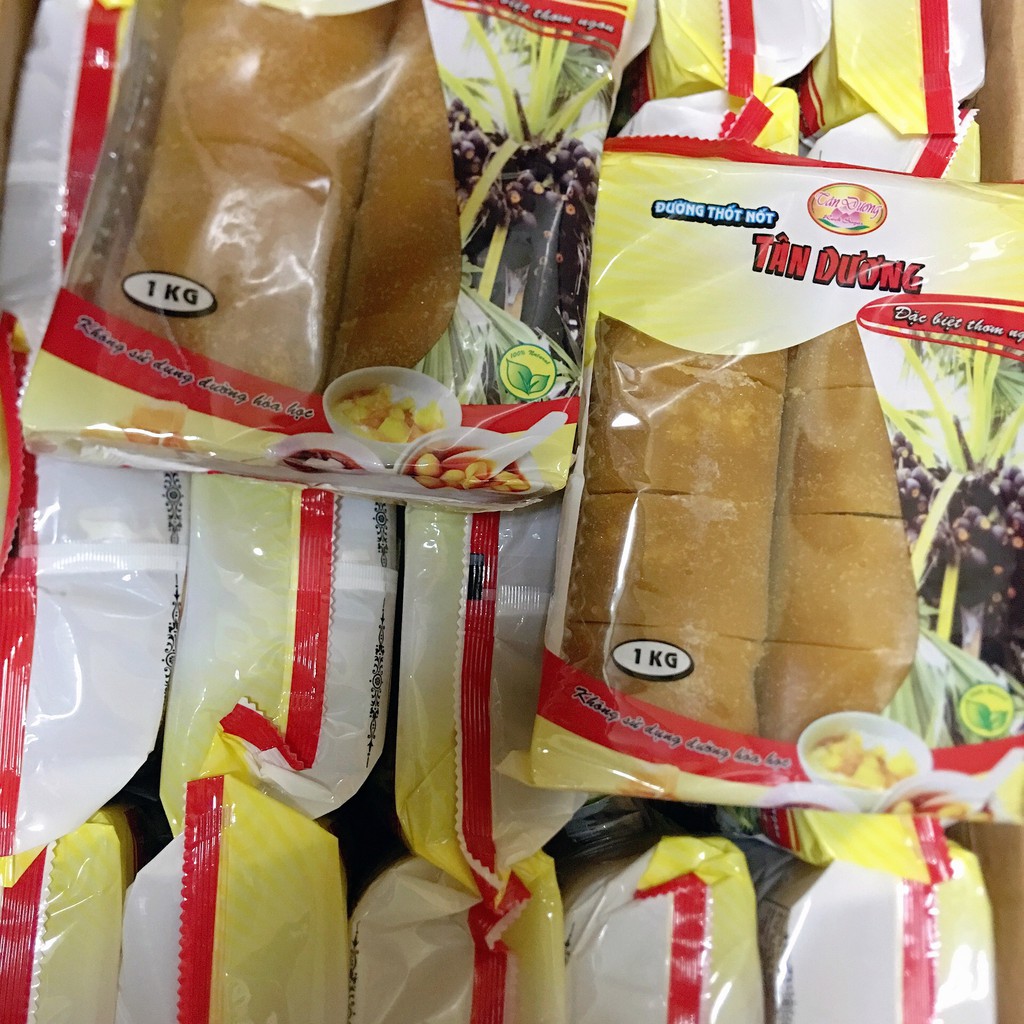 COMBO 3kg ĐƯỜNG THỐT NỐT TÂN DƯƠNG - gói 1kg