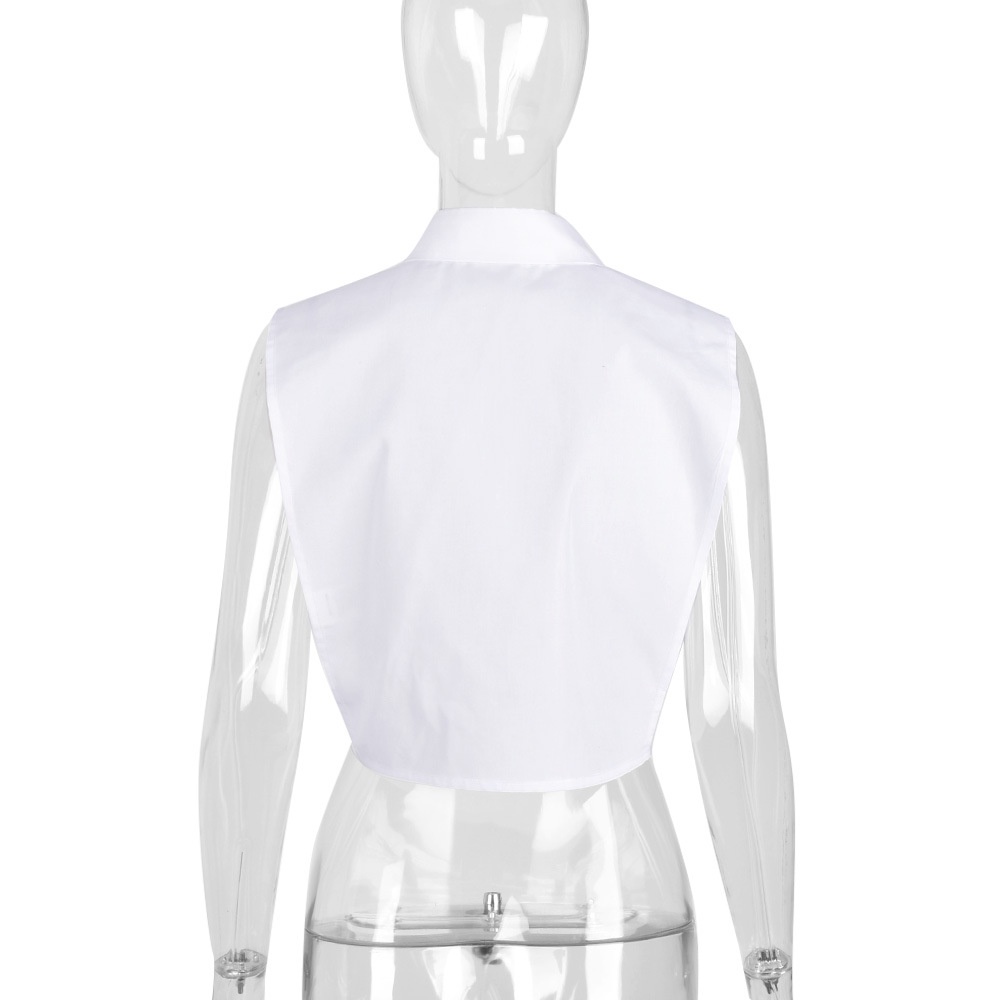 Áo Tank Top Dáng Rộng Màu Trơn Phối Nút Cá Tính Cho Nữ