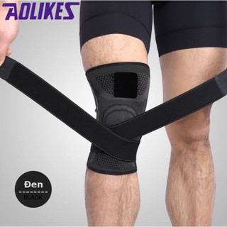 Bó gối thể thao cao cấp aolikes trợ lực gối cao cấp aolikes, bó gối có dây dán - al 7720