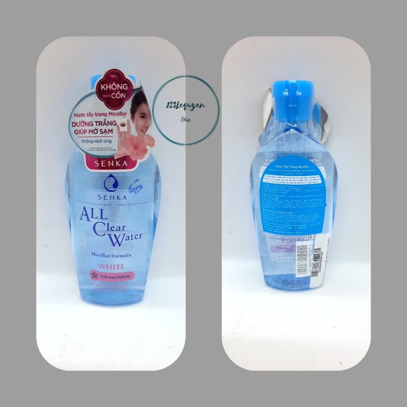 Nước tẩy trang SENKA A.L.L. CLEAR WATER Micellar Formula White 230ml