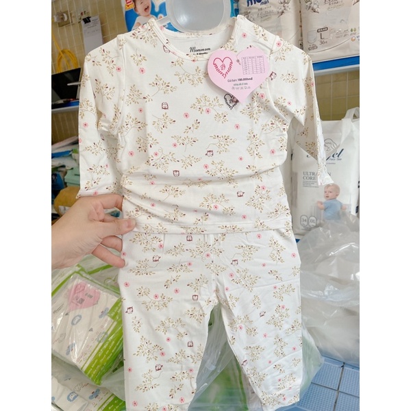 (MomMom/Avaler)Bộ cộc tay/dài tay sợi tre cao cấp MomMom(sp mới của Avaler)size từ 6-9m đến 3-4y