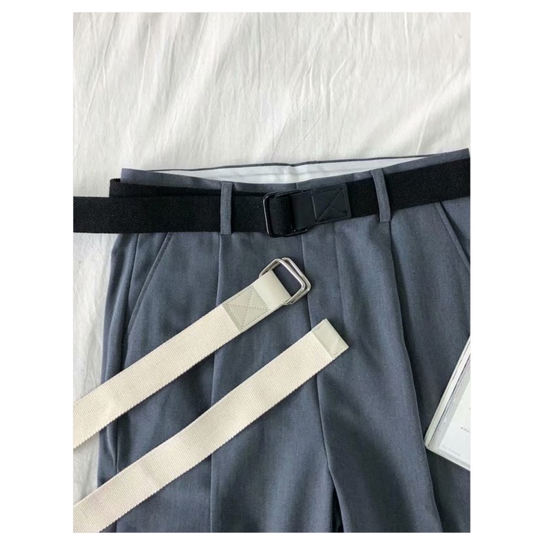 Thắt lưng nam nữ vải canvas đơn giản trẻ trung thời trang phong cách Hàn Quốc cho