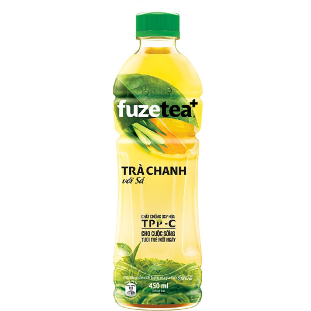 Trà Chanh Sả FuzeTea+ Chai 450ml