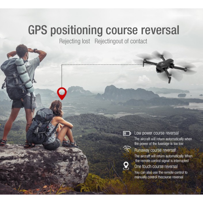 Flycam Drone ZLRC SG906 PRO2 – 4K Camera Gimbal 3 trục GPS 5G Wifi Hỗ trợ thẻ 64GB – Siêu phẩm bom tấn 2020