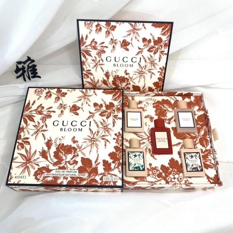 [CỰC PHẨM] set nước hoa gu🌾cci bloom mini 5mlx5 🌸 hộp quà đẳng cấp - mùi hương sang chảnh🌸