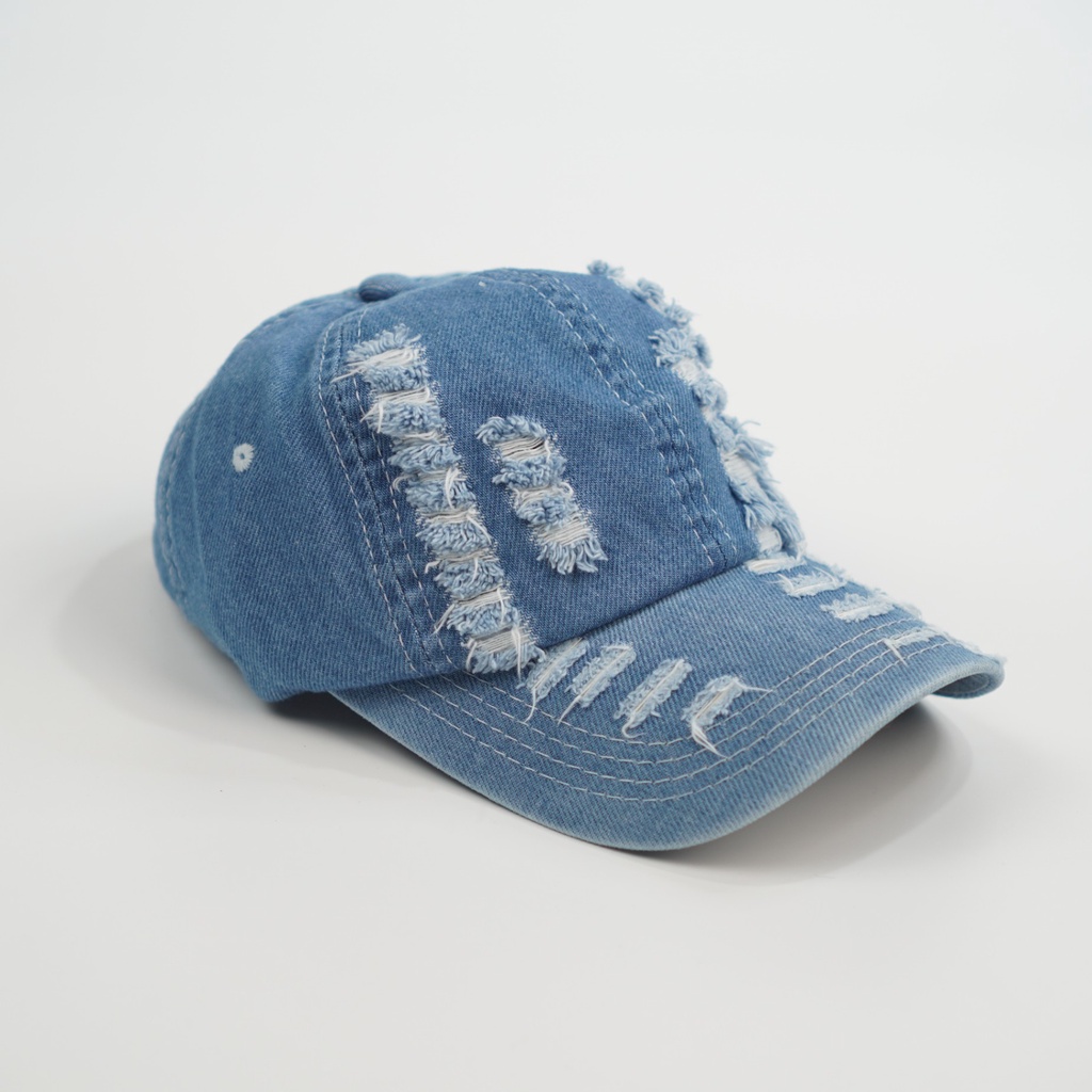 Mũ lưỡi trai jean rách Nón kết chất vải bò cao cấp phong cách Ulzzang thời trang form unisex nam nữ K29