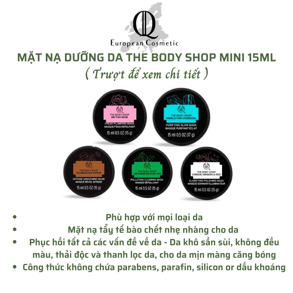 Mặt nạ the body shop mask mini 15ml