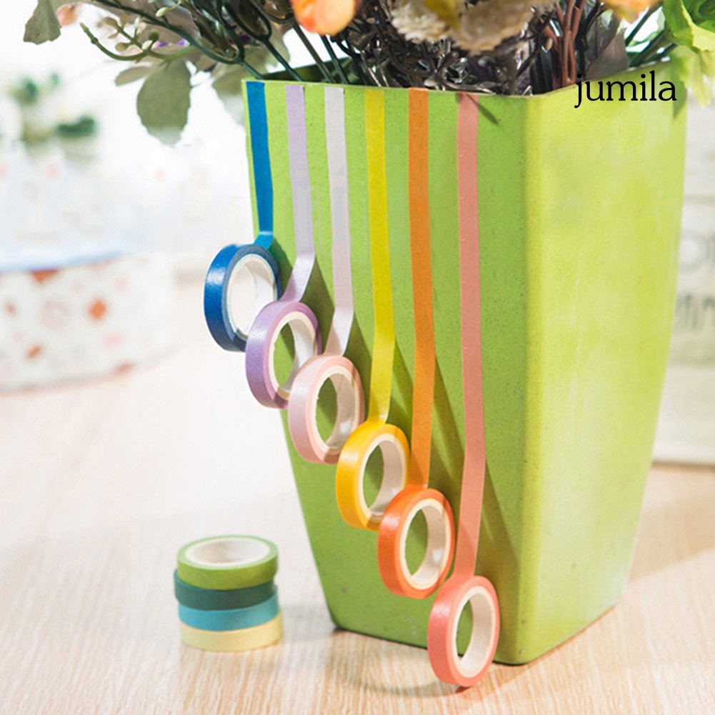 Set 10 Cuộn Băng Dính Washi Dùng Trang Trí
