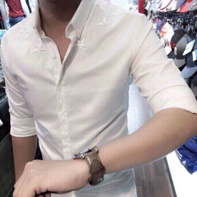 Áo sơ mi Quảng Châu thêu ngôi sao