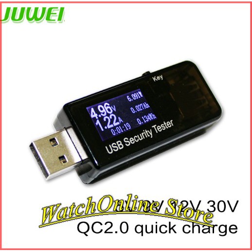 Thiết bị test JUWEI Safety Tester J7-t / USB test đo dòng sạc điện thoại, kiểm tra pin sạc dự phòng