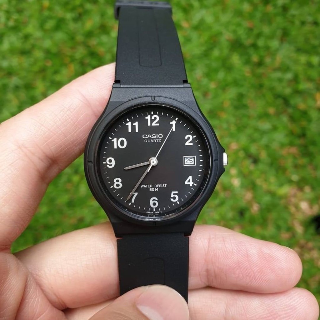 Đồng hồ nữ dây nhựa Casio MW-59-1BVDF chính hãng`