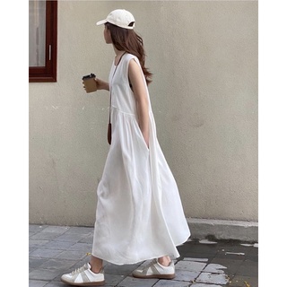 [XẢ LỖ] Đầm xoè tay cọc dáng dài basic