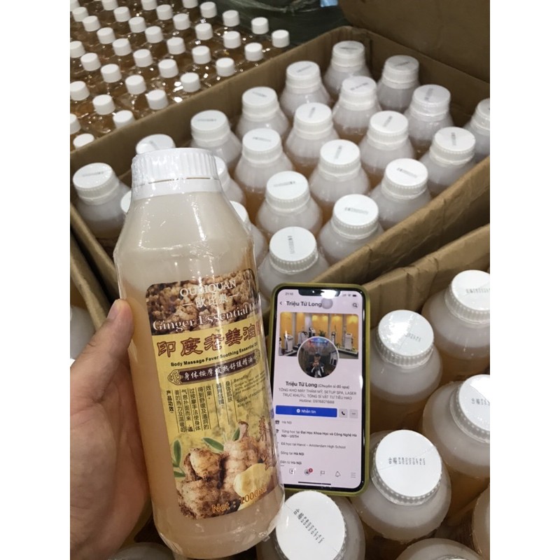 Dầu gừng nóng giảm béo, thư giãn