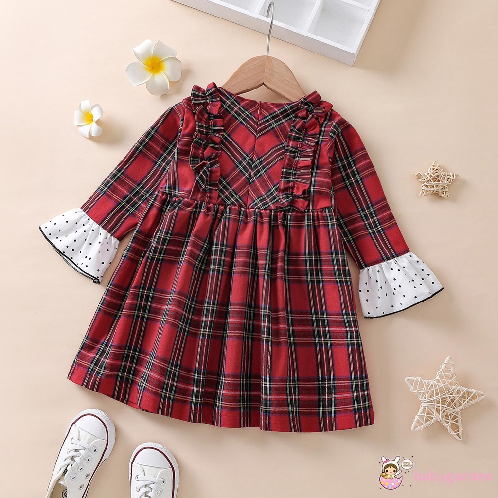 Bộ Áo Tay Dài Cổ Tròn + Quần Short + Mũ In Họa Tiết Giáng Sinh Cho Bé Gái