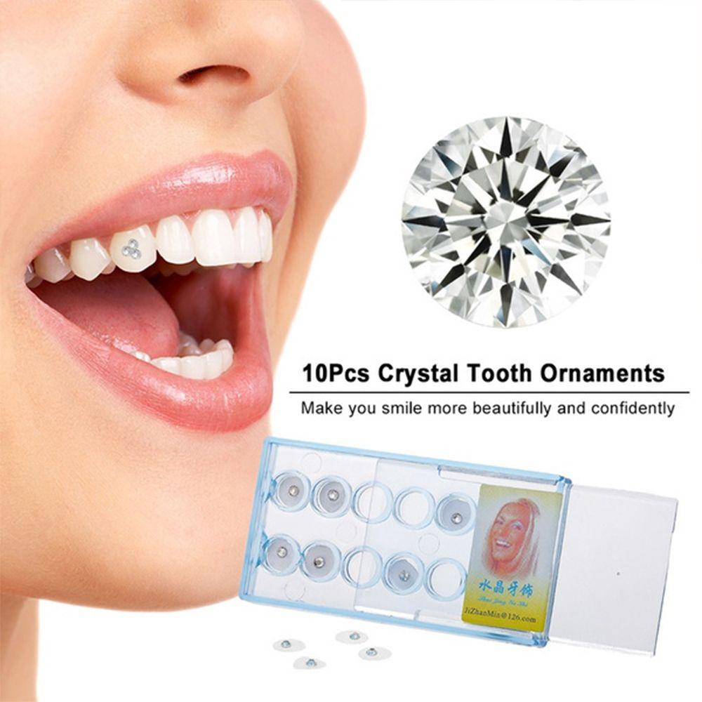 Răng Giả DARON Thiết Kế Dễ Thương Chuyên Dùng|Hộp 10 Phụ Kiện Trang Trí Răng Miệng Phong Cách Âu Mỹ