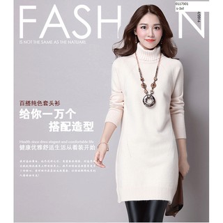 [ hàng order] váy len nữ cao cổ