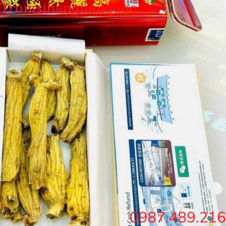Thiên Sâm Củ Khô Hộp Sắt Hàn Quốc 300g 10 củ Chuẩn Nội Địa  ❤️ [ Hàng Mới Về ]