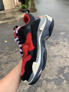 [ FULL BOX ] Giày balenciaga trips Đen đỏ R.E.P 1:1